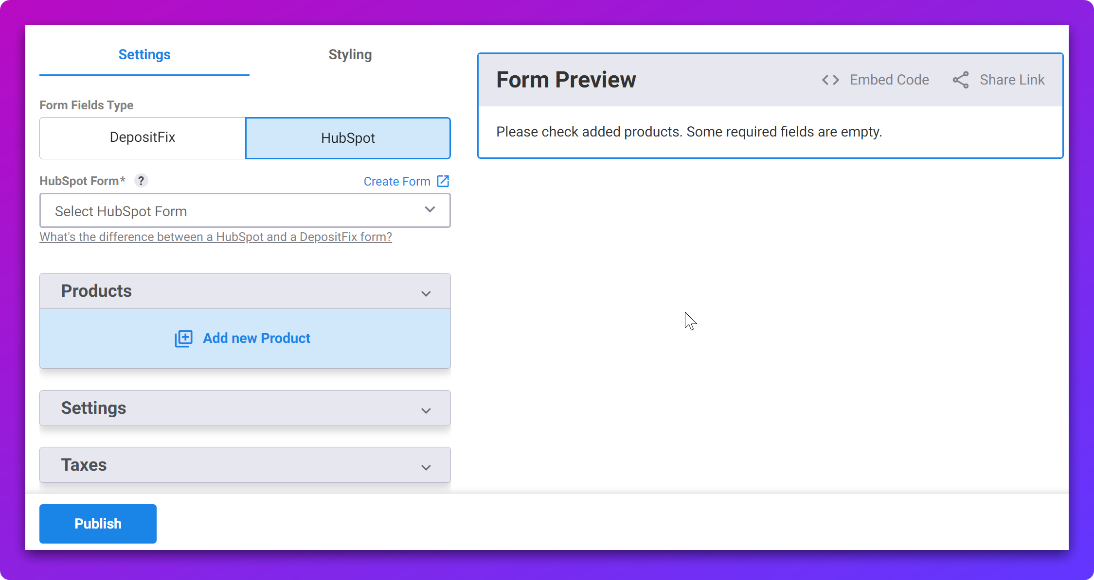 Build a New Form — screenshot 2