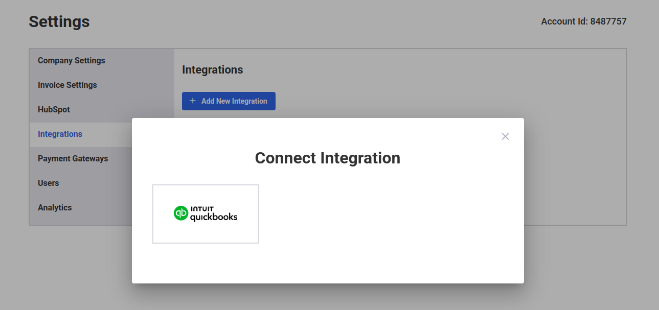 Configuring QuickBooks Online — screenshot 2