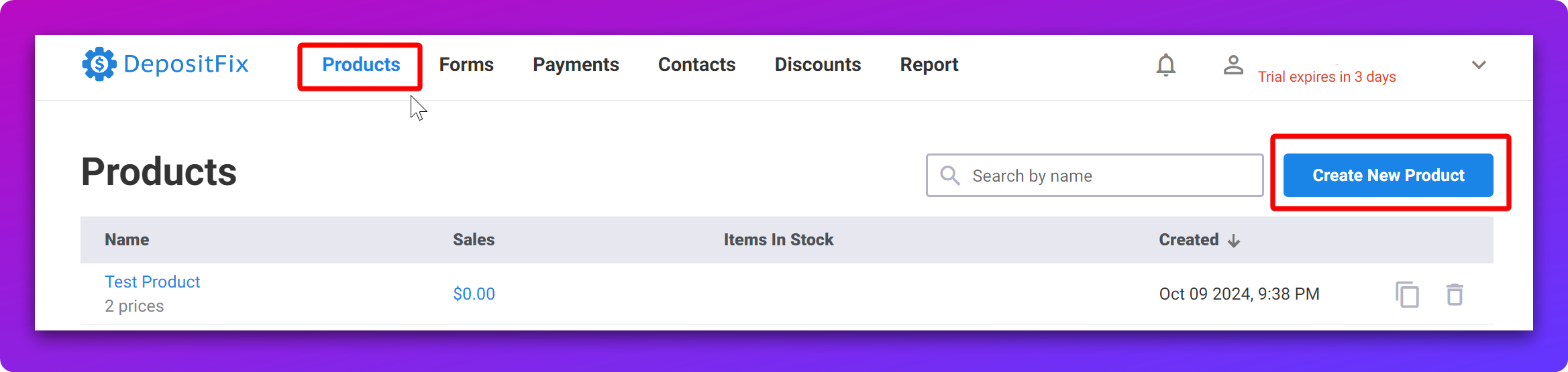 Create Your First Product — screenshot 1