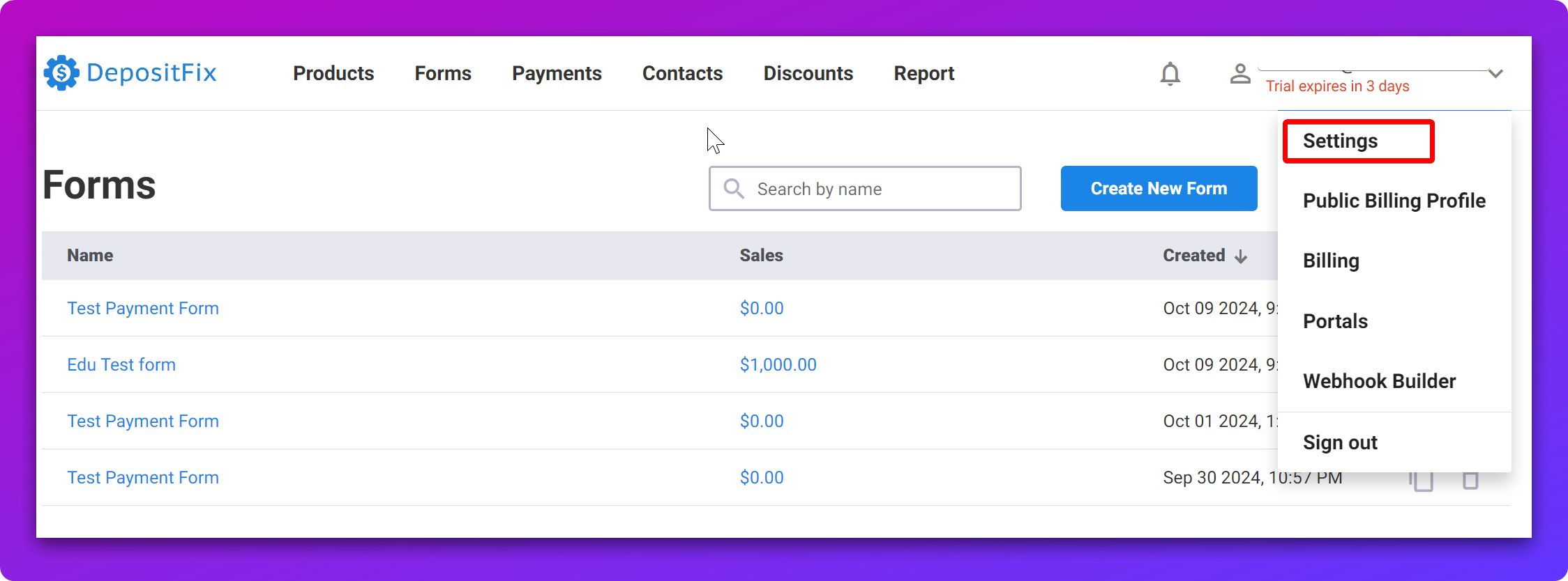 Disconnect DepositFix from HubSpot — screenshot 1