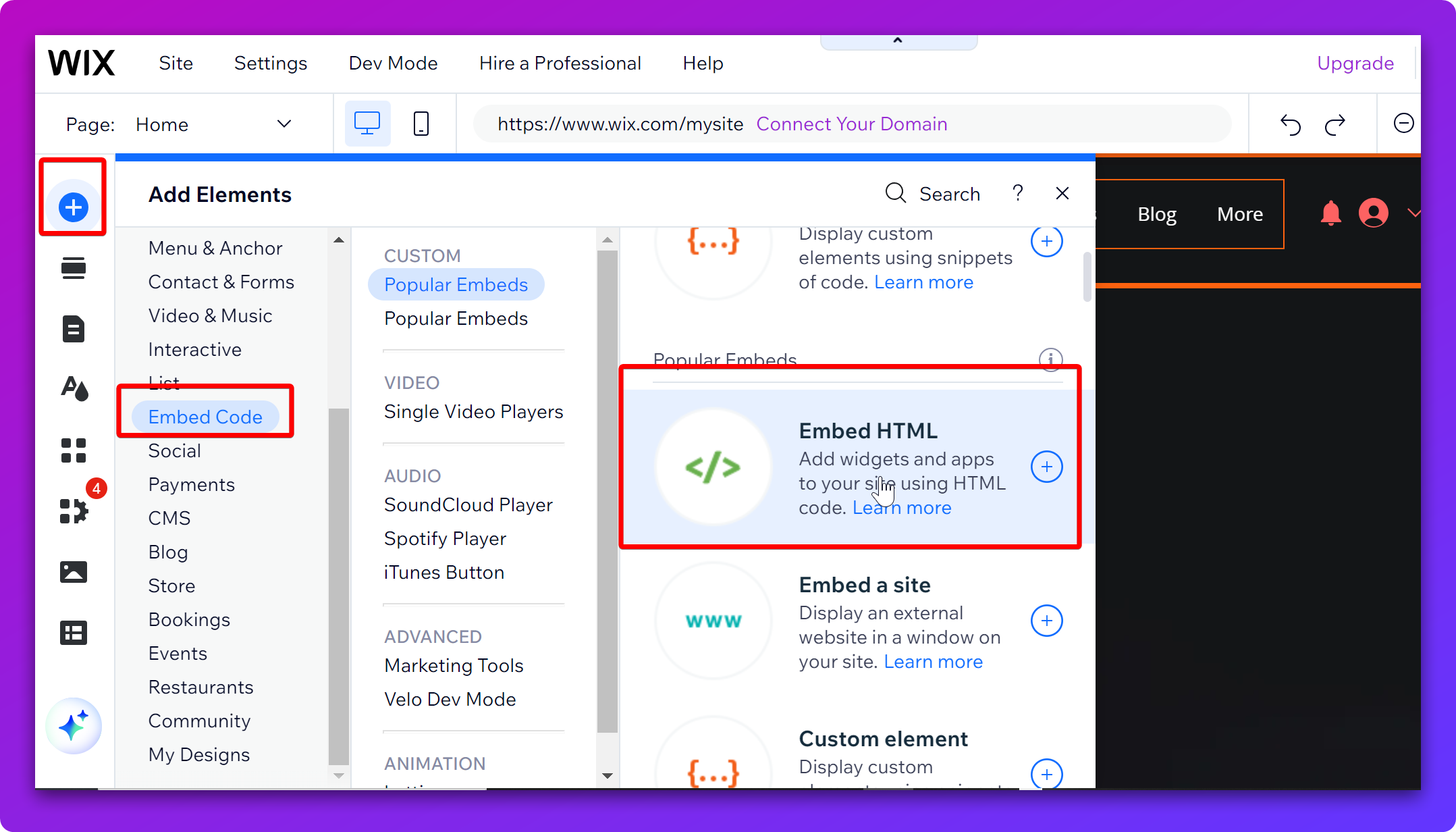 Embedding your Form on a Wix Page — screenshot 1