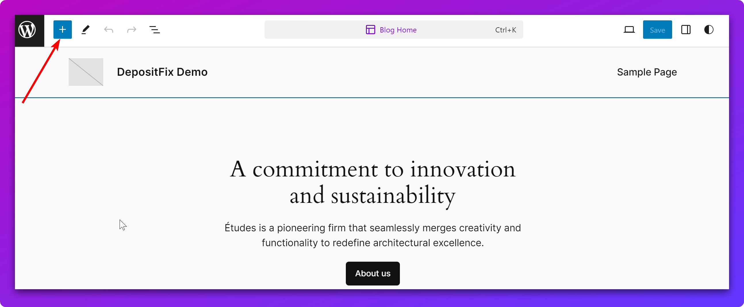 Embedding your Form on a WordPress page — screenshot 1