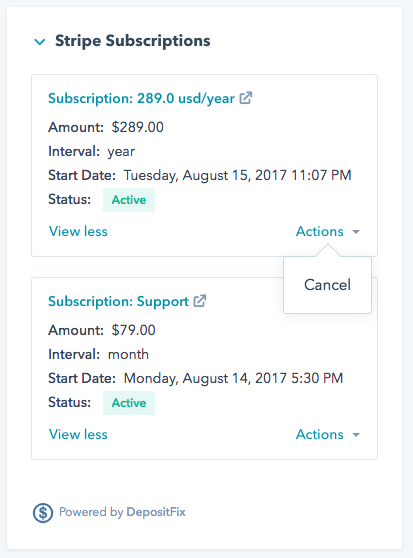 HubSpot CRM Extension — screenshot 2