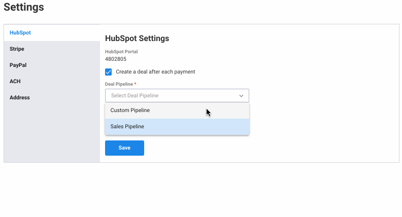 Hubspot Deals Integration — screenshot 4