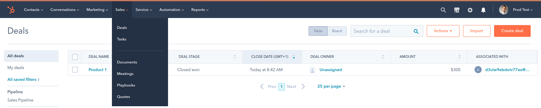 Hubspot Deals Integration — screenshot 6