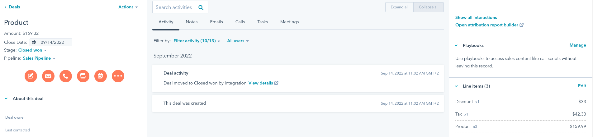 Hubspot Deals Integration — screenshot 7