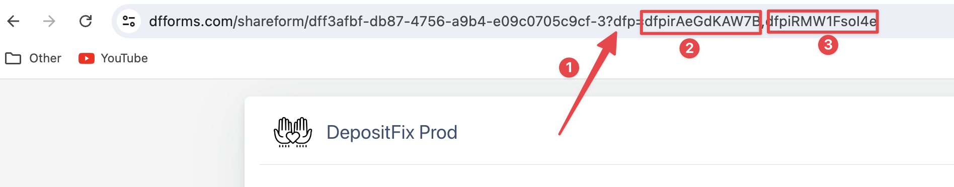 Where 1 is the URL parameter
2 is the first product ID
3 is the 2nd product ID