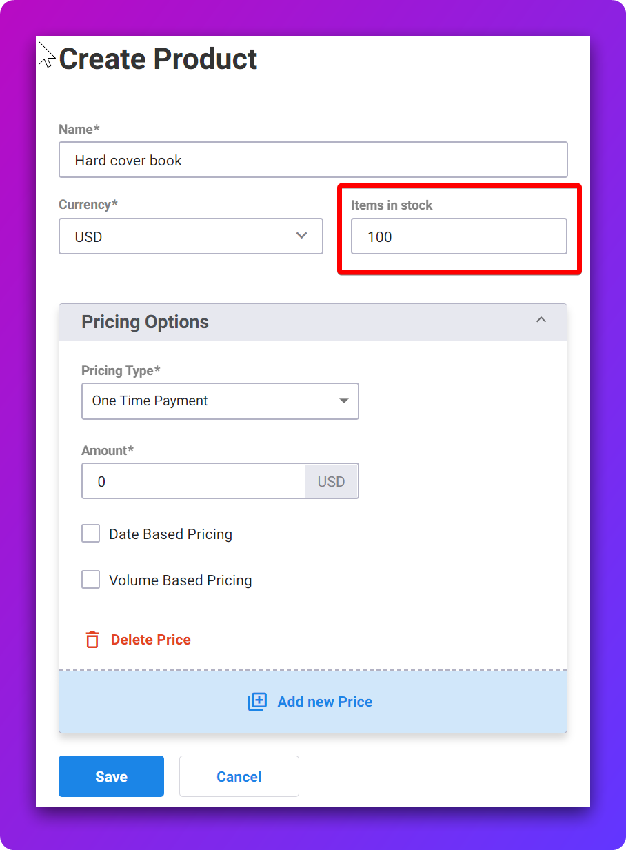 Manage Product Inventory — screenshot 1