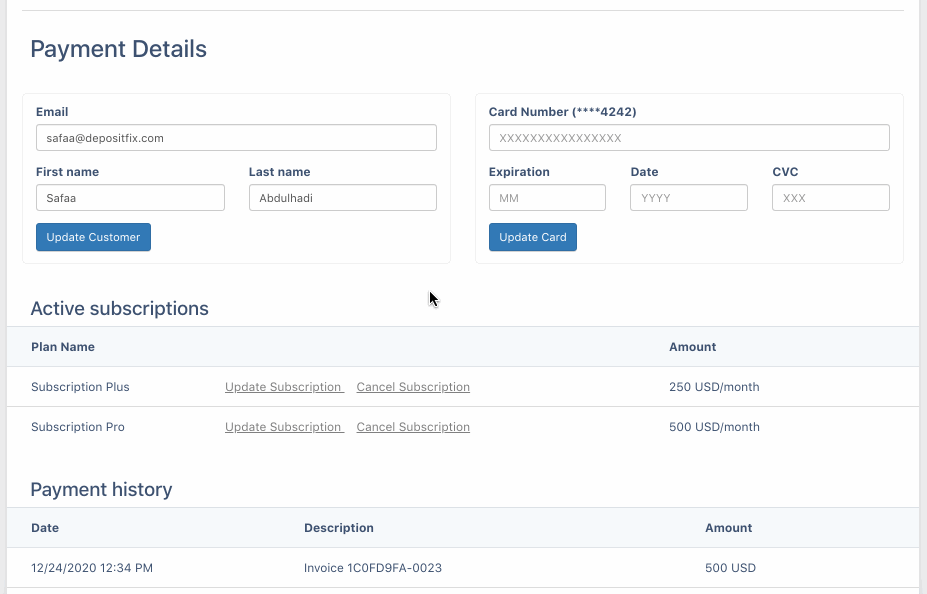 Public Billing Profile — screenshot 8