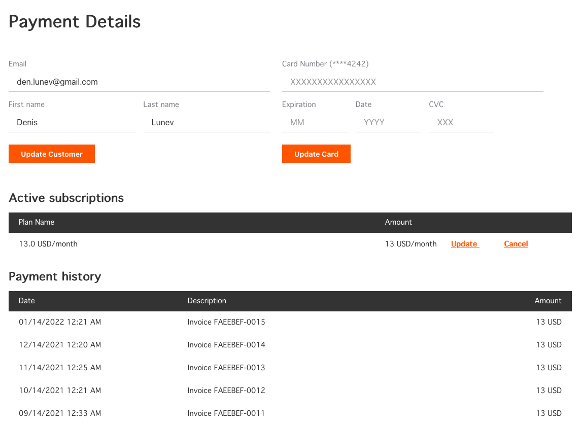 Public Billing Profile — screenshot 9