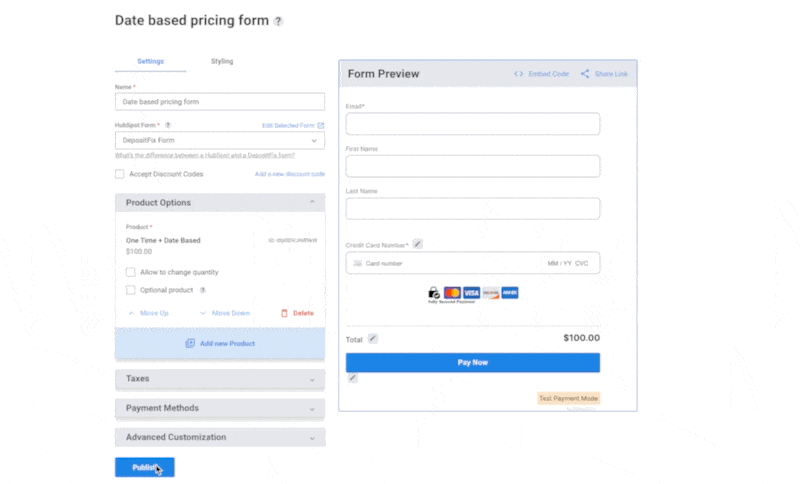 Publish Your Form — screenshot 1