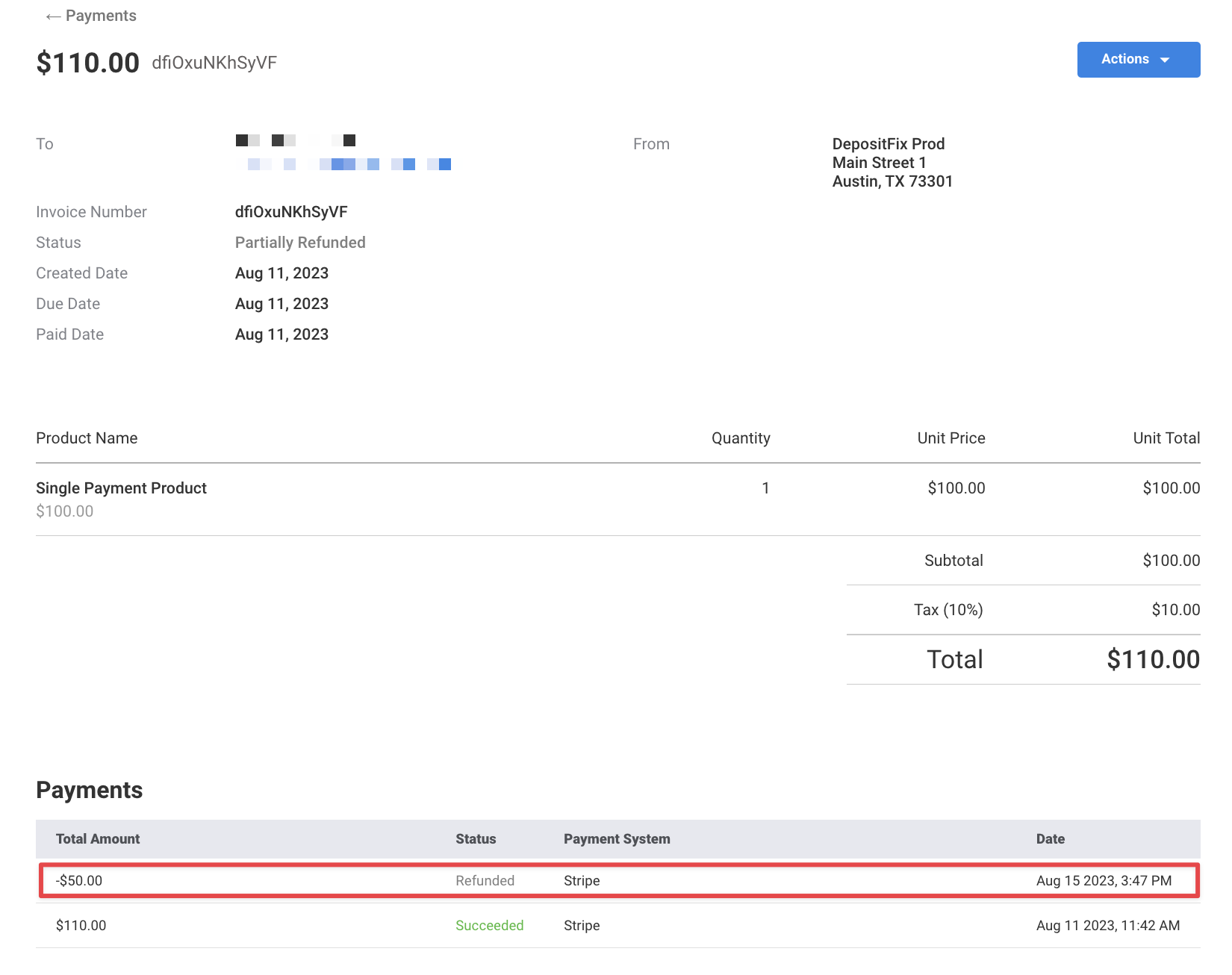 Refund Payments — screenshot 3