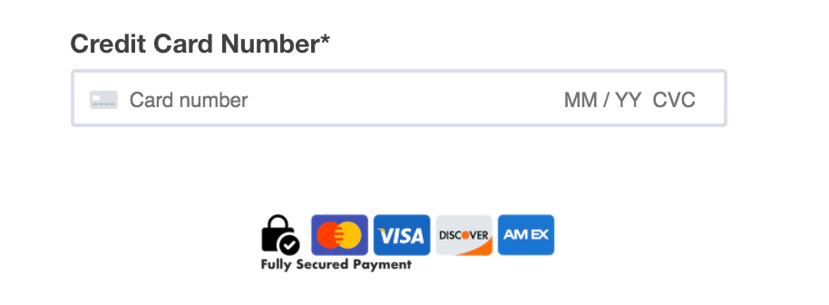 Separate Credit Card Fields — screenshot 1