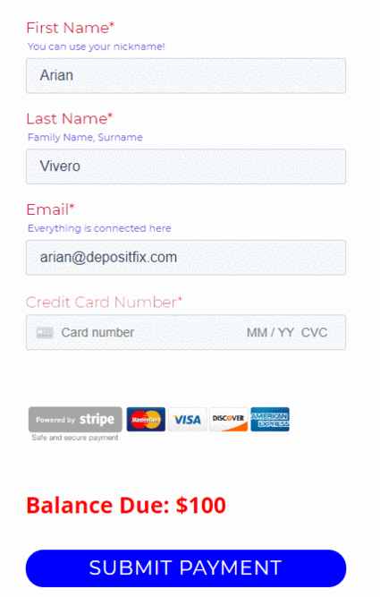 Styling Your DepositFix Forms — screenshot 10