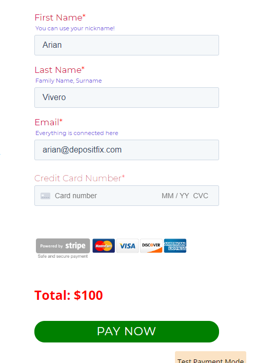 Styling Your DepositFix Forms — screenshot 9