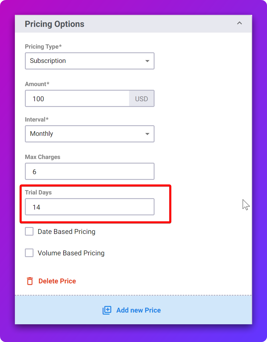 Subscription Products — screenshot 4