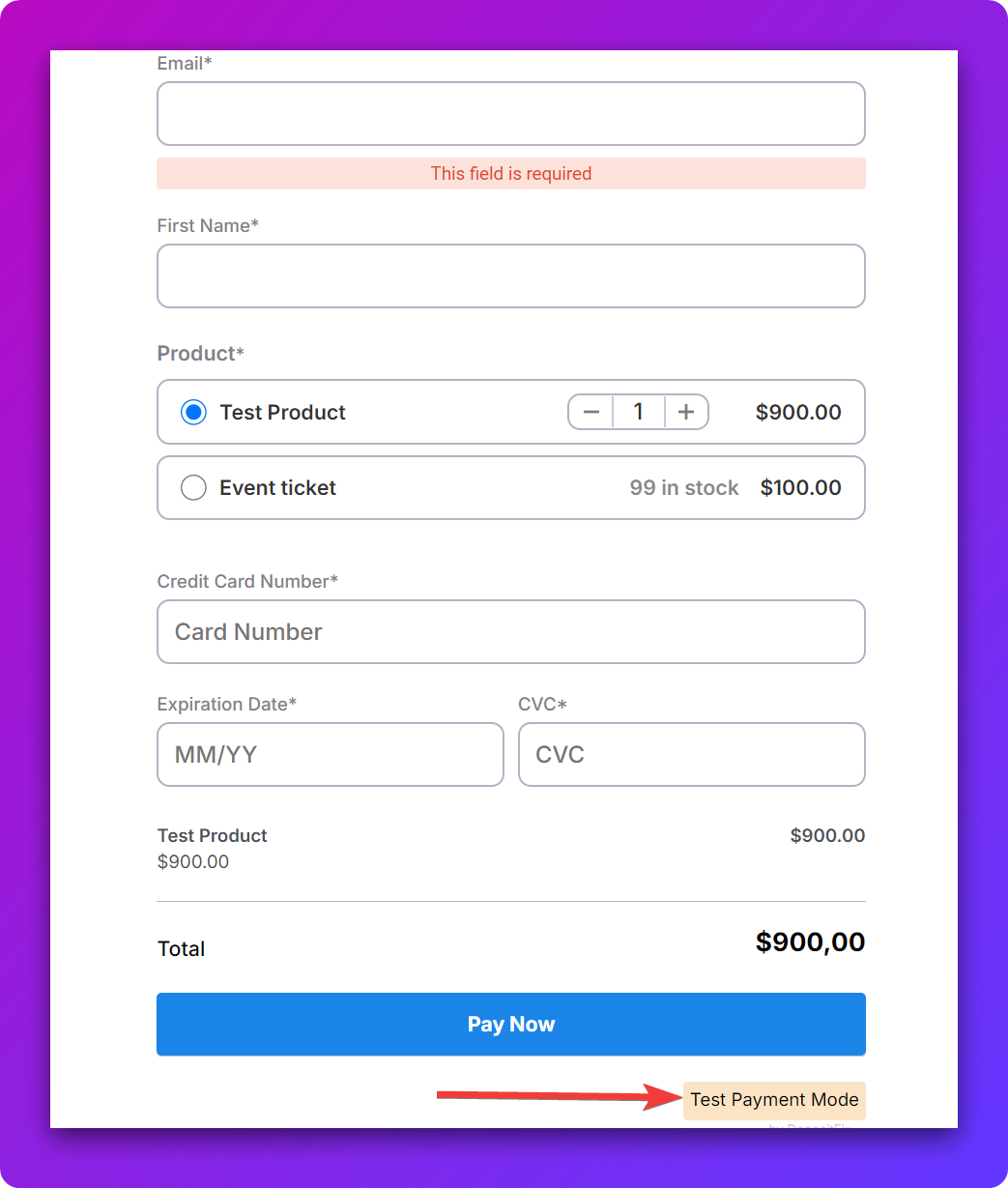 Test Your Depositfix Form — screenshot 4