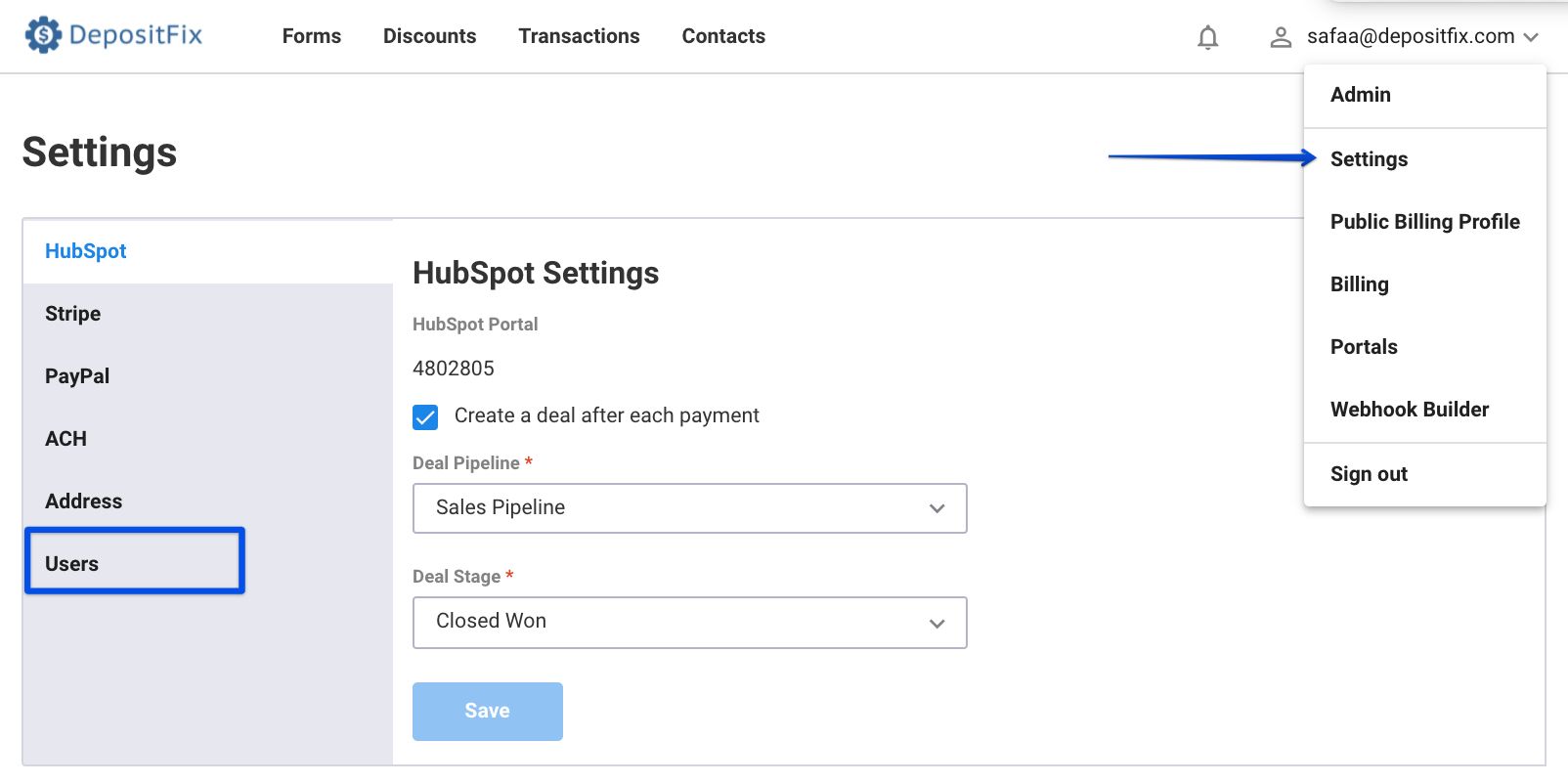 Users — screenshot 1